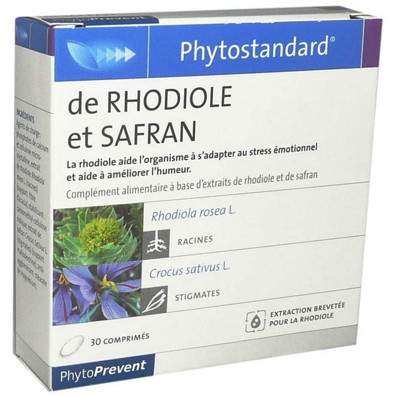 Mélange rhodiole-safran anti-stress