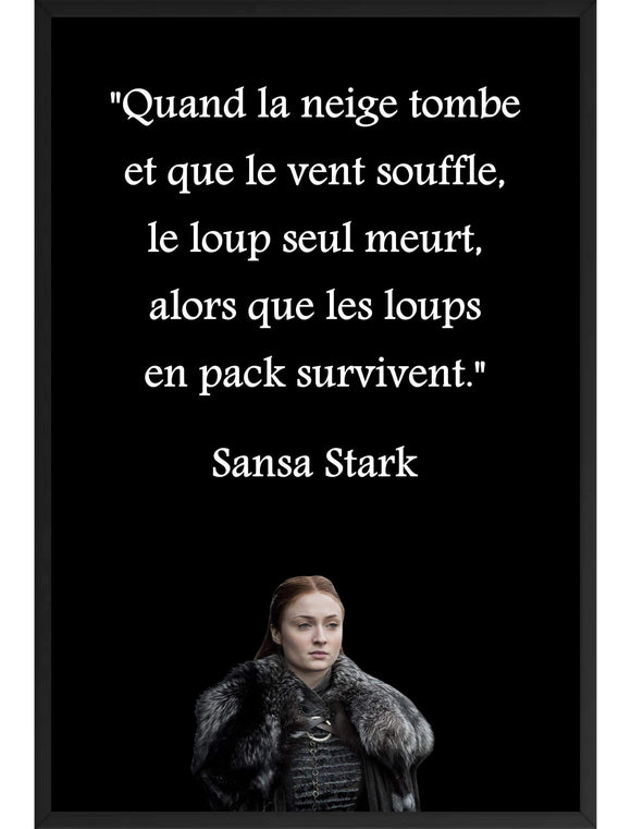 Poster encadré Sansa Stark