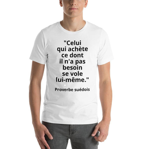 T-Shirt Homme Proverbe Suédois