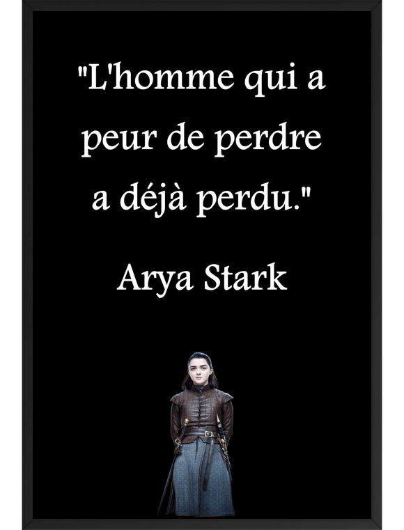 Poster encadré Arya Stark