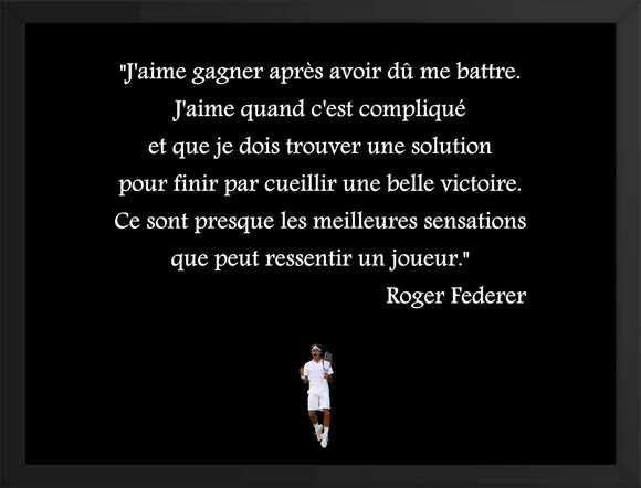 Poster encadré Roger Federer-Sport Succès
