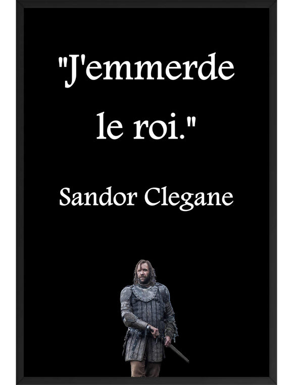 Poster encadré Sandor Clegane
