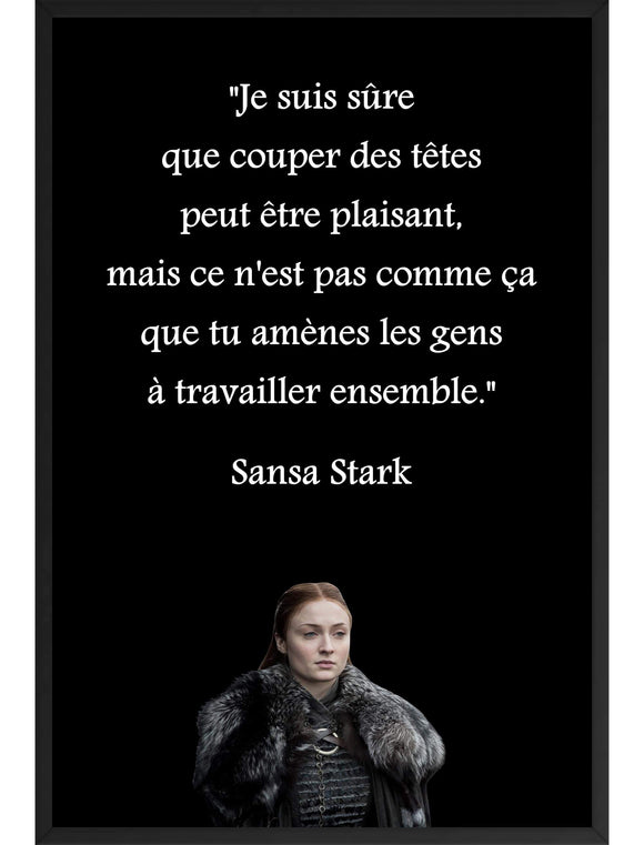 Poster encadré Sansa Stark