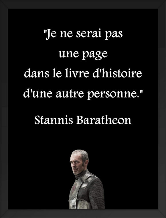 Poster encadré Stannis Baratheon