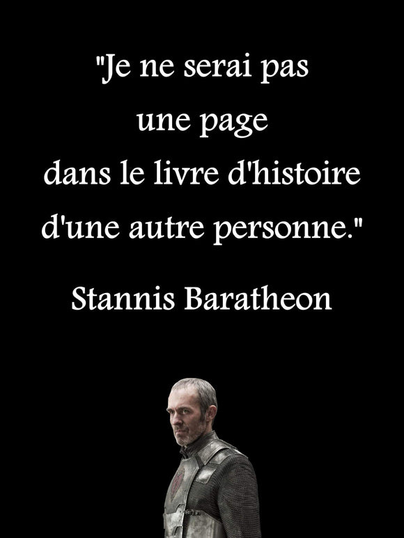 Poster Stannis Baratheon