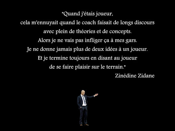 Poster Zinédine Zidane-Sport Succès
